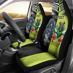 Custom Raiders and Panthers Car Seat Cover Together Sporty Style