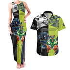 Custom Raiders and Panthers Couples Matching Tank Maxi Dress and Hawaiian Shirt Together Sporty Style