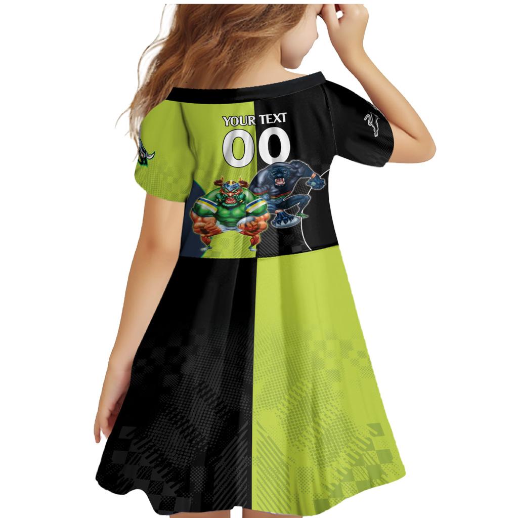 Custom Raiders and Panthers Family Matching Mermaid Dress and Hawaiian Shirt Together Sporty Style
