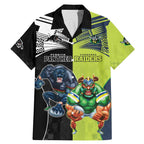 Custom Raiders and Panthers Family Matching Mermaid Dress and Hawaiian Shirt Together Sporty Style