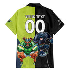 Custom Raiders and Panthers Family Matching Mermaid Dress and Hawaiian Shirt Together Sporty Style