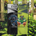 Custom Raiders and Panthers Garden Flag Together Sporty Style