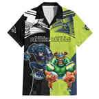 Custom Raiders and Panthers Hawaiian Shirt Together Sporty Style