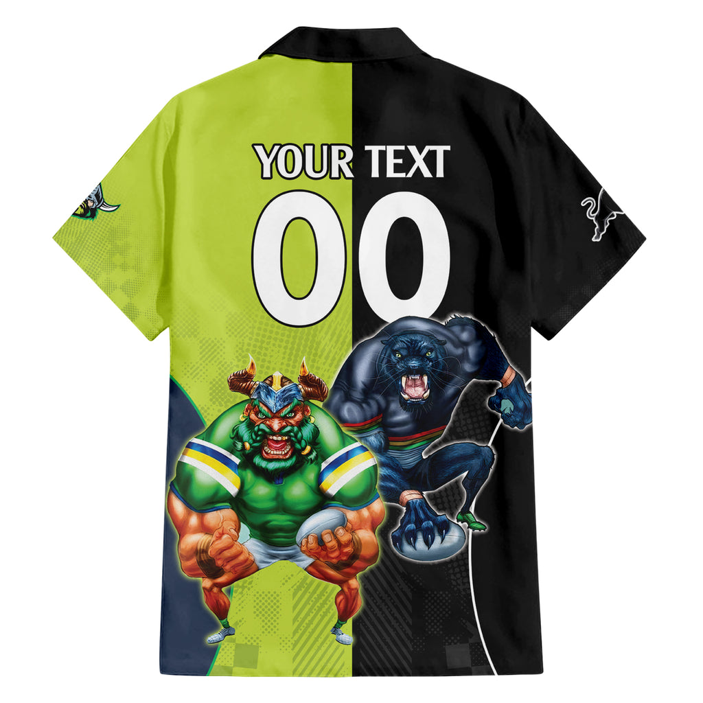 Custom Raiders and Panthers Hawaiian Shirt Together Sporty Style