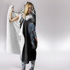 Custom Raiders and Panthers Hooded Blanket Together Sporty Style