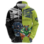 Custom Raiders and Panthers Hoodie Together Sporty Style