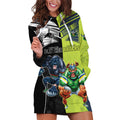 Custom Raiders and Panthers Hoodie Dress Together Sporty Style
