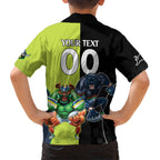 Custom Raiders and Panthers Kid Hawaiian Shirt Together Sporty Style