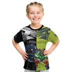 Custom Raiders and Panthers Kid T Shirt Together Sporty Style