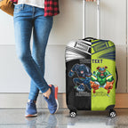 Custom Raiders and Panthers Luggage Cover Together Sporty Style