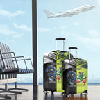 Custom Raiders and Panthers Luggage Cover Together Sporty Style