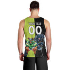 Custom Raiders and Panthers Men Tank Top Together Sporty Style