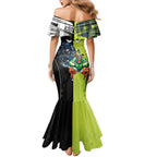 Custom Raiders and Panthers Mermaid Dress Together Sporty Style