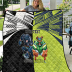 Custom Raiders and Panthers Quilt Together Sporty Style