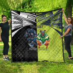 Custom Raiders and Panthers Quilt Together Sporty Style