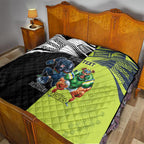 Custom Raiders and Panthers Quilt Together Sporty Style