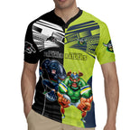 Custom Raiders and Panthers Rugby Jersey Together Sporty Style