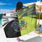 Custom Raiders and Panthers Sarong Together Sporty Style