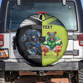Custom Raiders and Panthers Spare Tire Cover Together Sporty Style