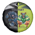 Custom Raiders and Panthers Spare Tire Cover Together Sporty Style