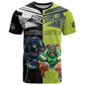 Custom Raiders and Panthers T Shirt Together Sporty Style