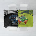Custom Raiders and Panthers Tablecloth Together Sporty Style