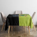 Custom Raiders and Panthers Tablecloth Together Sporty Style