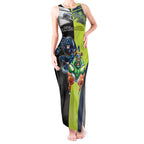 Custom Raiders and Panthers Tank Maxi Dress Together Sporty Style