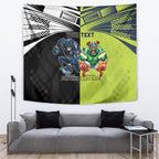 Custom Raiders and Panthers Tapestry Together Sporty Style