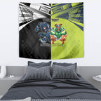 Custom Raiders and Panthers Tapestry Together Sporty Style