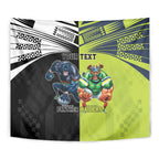 Custom Raiders and Panthers Tapestry Together Sporty Style