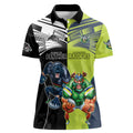 Custom Raiders and Panthers Women Polo Shirt Together Sporty Style