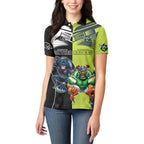Custom Raiders and Panthers Women Polo Shirt Together Sporty Style