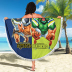 Custom Raiders and Cowboys Beach Blanket Together Sporty Style