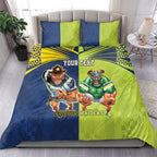 Custom Raiders and Cowboys Bedding Set Together Sporty Style