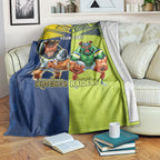 Custom Raiders and Cowboys Blanket Together Sporty Style