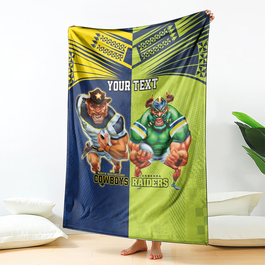 Custom Raiders and Cowboys Blanket Together Sporty Style