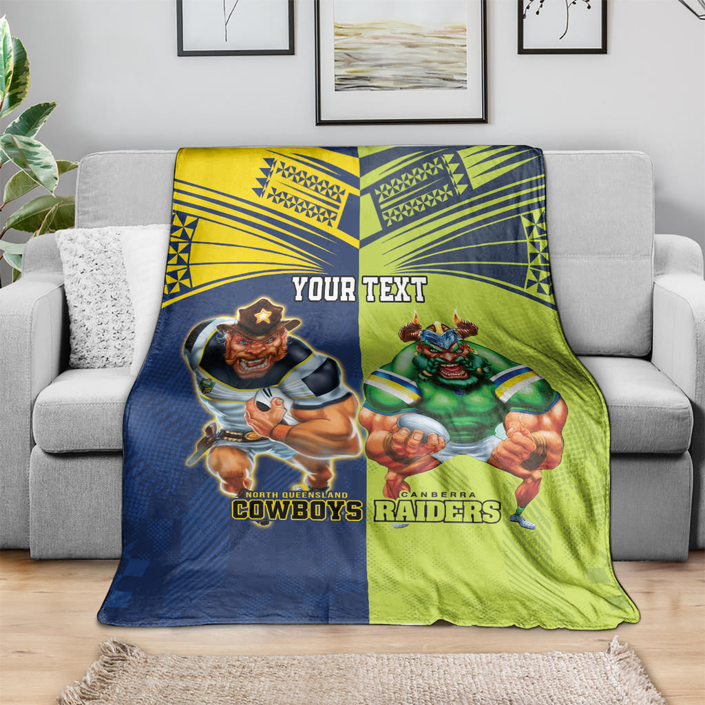 Custom Raiders and Cowboys Blanket Together Sporty Style