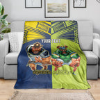 Custom Raiders and Cowboys Blanket Together Sporty Style