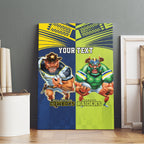 Custom Raiders and Cowboys Canvas Wall Art Together Sporty Style