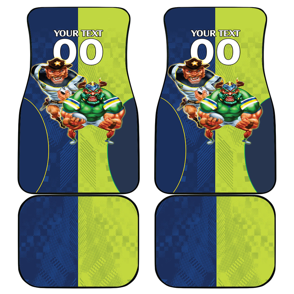 Custom Raiders and Cowboys Car Mats Together Sporty Style