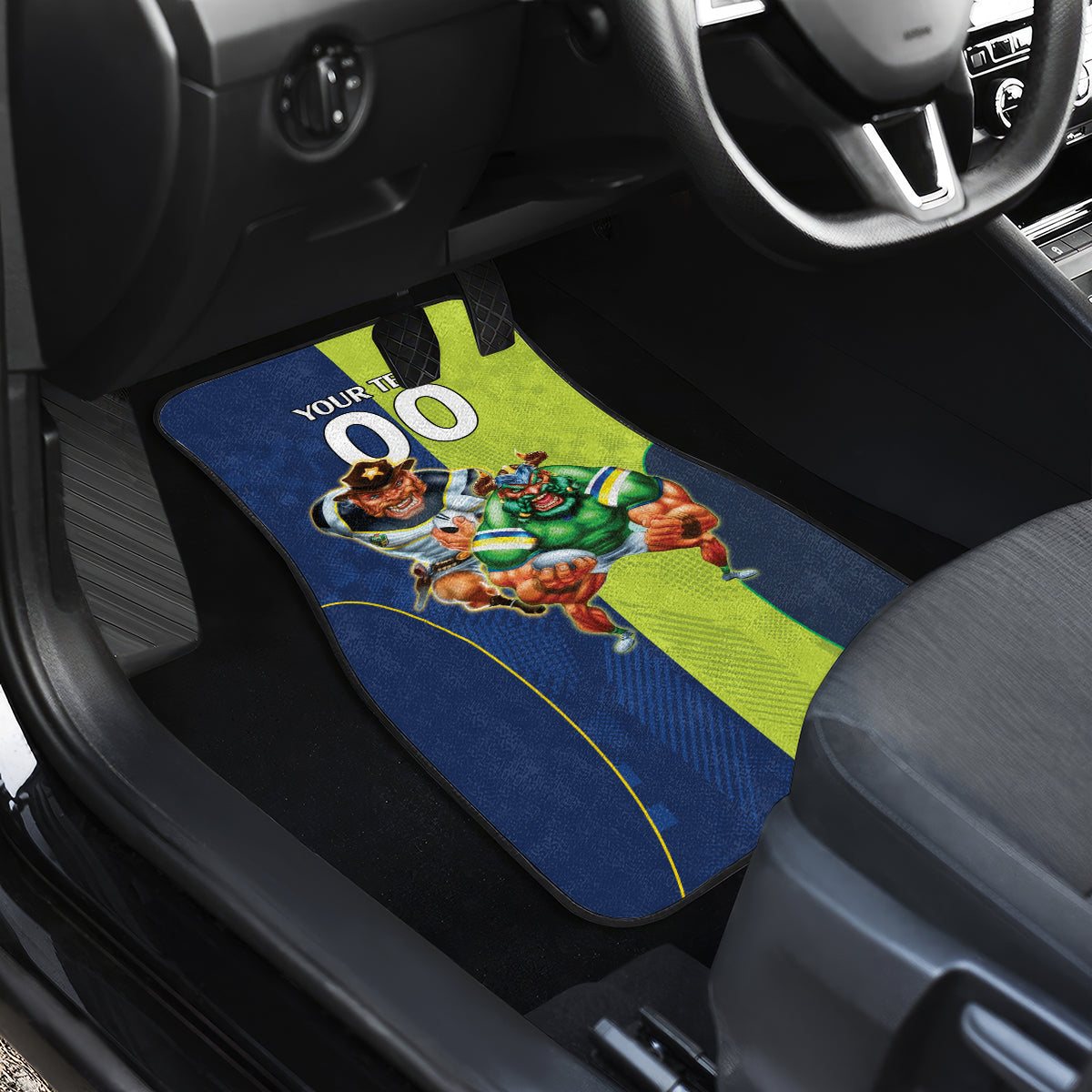 Custom Raiders and Cowboys Car Mats Together Sporty Style