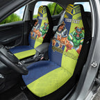 Custom Raiders and Cowboys Car Seat Cover Together Sporty Style