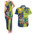 Custom Raiders and Cowboys Couples Matching Tank Maxi Dress and Hawaiian Shirt Together Sporty Style