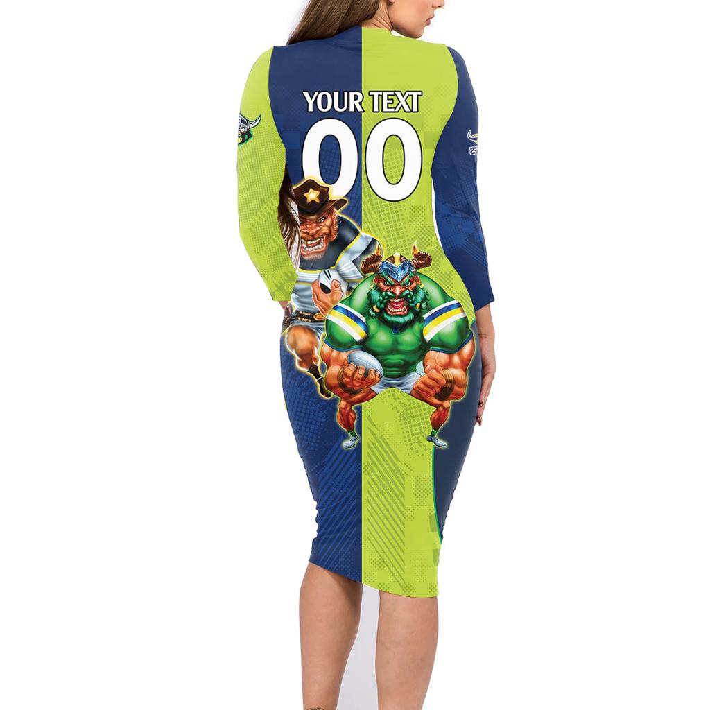 Custom Raiders and Cowboys Family Matching Long Sleeve Bodycon Dress and Hawaiian Shirt Together Sporty Style