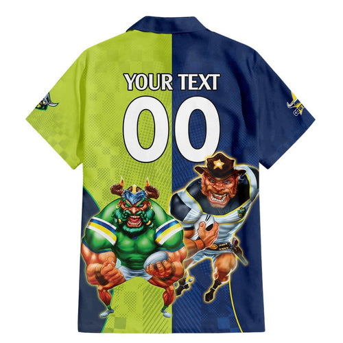 Custom Raiders and Cowboys Family Matching Mermaid Dress and Hawaiian Shirt Together Sporty Style