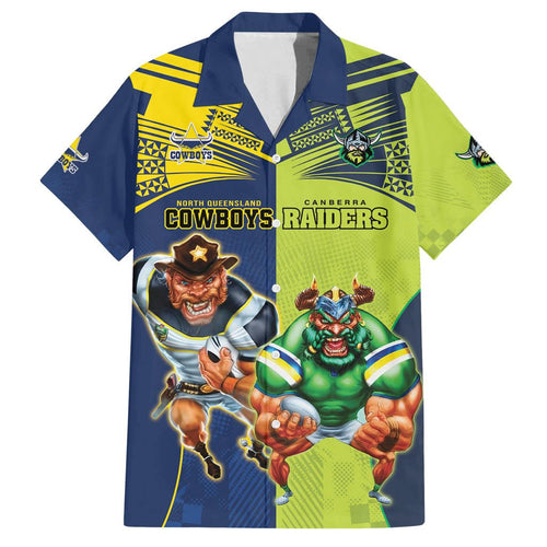 Custom Raiders and Cowboys Family Matching Off Shoulder Maxi Dress and Hawaiian Shirt Together Sporty Style