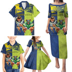 Custom Raiders and Cowboys Family Matching Puletasi and Hawaiian Shirt Together Sporty Style