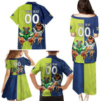 Custom Raiders and Cowboys Family Matching Puletasi and Hawaiian Shirt Together Sporty Style