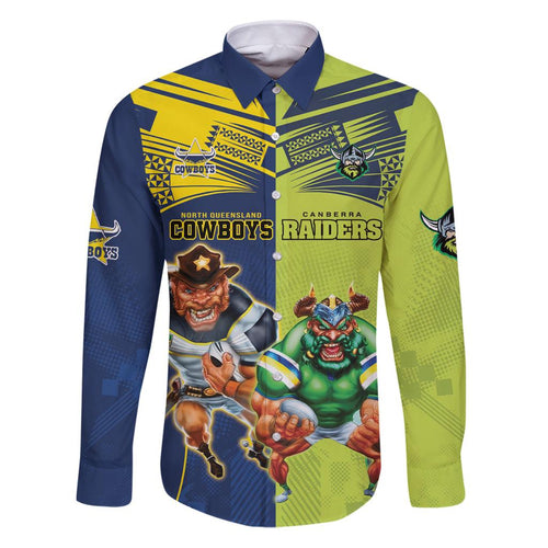 Custom Raiders and Cowboys Family Matching Puletasi and Hawaiian Shirt Together Sporty Style